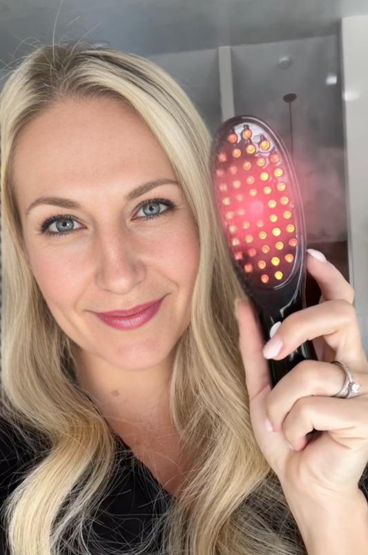RED LIGHT THERAPY BRUSH SCALP MASSAGER COMB HAIR GROWTH ANTI HAIR LOSS