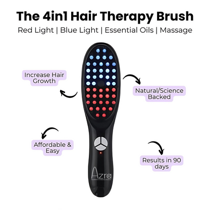 RED LIGHT THERAPY BRUSH SCALP MASSAGER COMB HAIR GROWTH ANTI HAIR LOSS