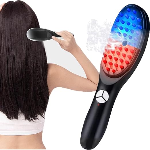 RED LIGHT THERAPY BRUSH SCALP MASSAGER COMB HAIR GROWTH ANTI HAIR LOSS