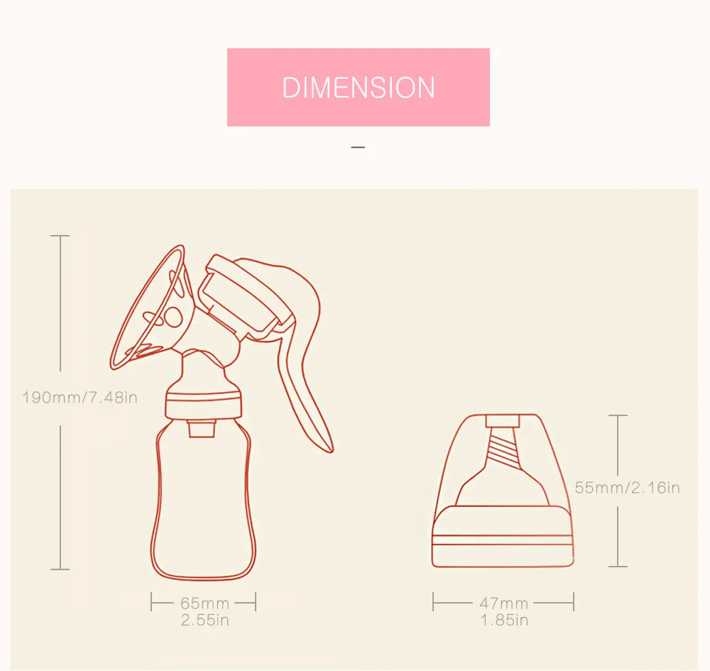 Manual Breast Pump Safe & Portable | LUMAMA